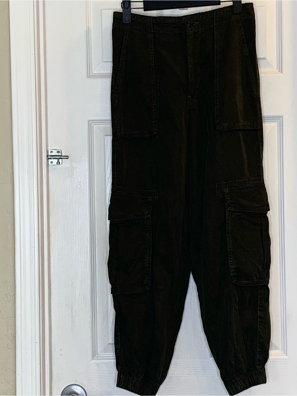 All Saints Florence Cargo Joggers in Olive Size 2
